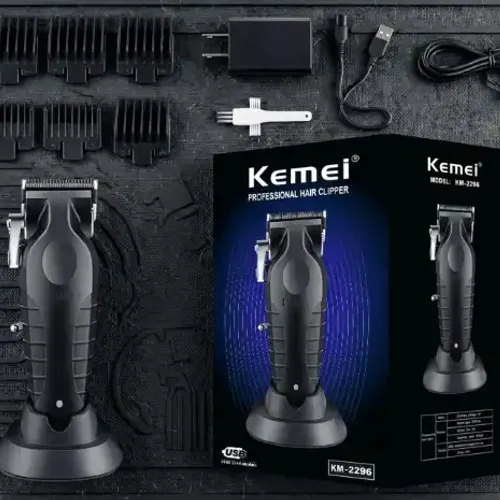 Tondeuse Km-2296 Rechargeable Avec Station De Charge - 8 Sabots