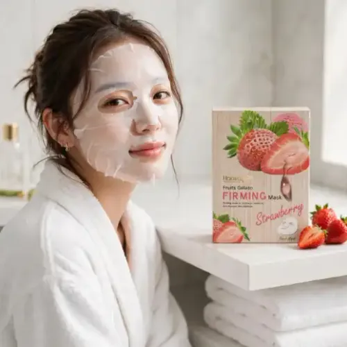Lot De 10 Masques Visage Raffermissants À La Fraise