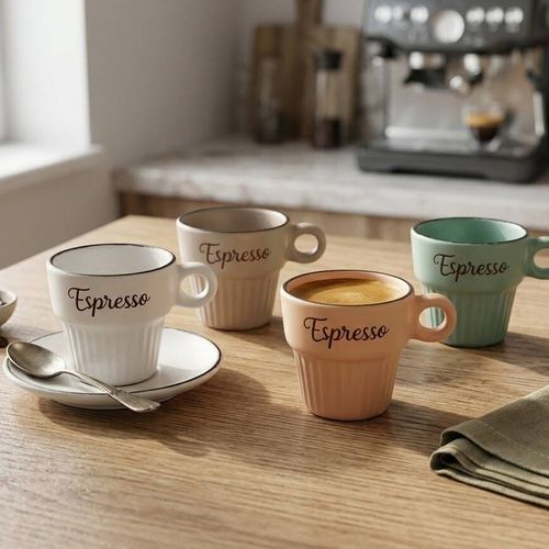 Tasse À Espresso En Céramique – Style Vintage - couleur aléatoire