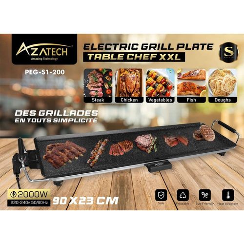 Plancha De Cuisson Antiadhésif Électrique 2000w
