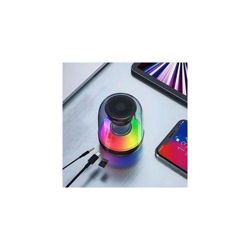 Haut-parleurs Bluetooth Portable Avec Son Hd, Éclairage Rgb, Mini Speaker