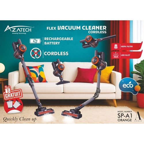 Aspirateur Balai Sans Fil Batterie Turbobat Digital Flex 3 En 1 + 2 Filtre Gratuit