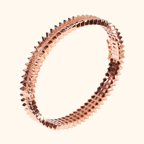 Bracelet Or Rose 18 Carats – Éclat Raffiné & Zirconium Premium