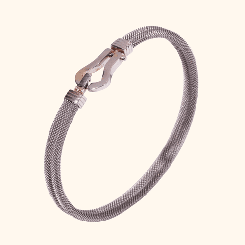 Bracelet Homme En Or Blanc 18 Carats – Maille Fine Élégante Et Intemporelle