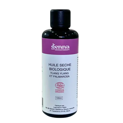 Huile Sèche Biologique Ylang Ylang Et Palmarosa 