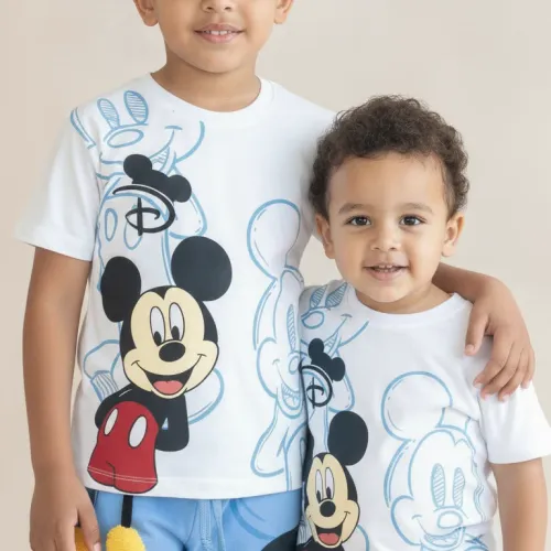 طقم Mickey والفأر السعيد بسحر الخطوط الزرقاء 3d