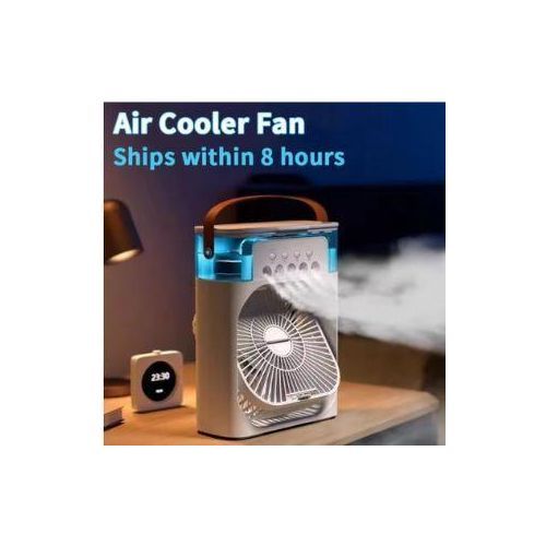 Ventilateur Climatiseur Portable Usb – Mini Air Cooler Avec Brumisateur, 3 Vitesses