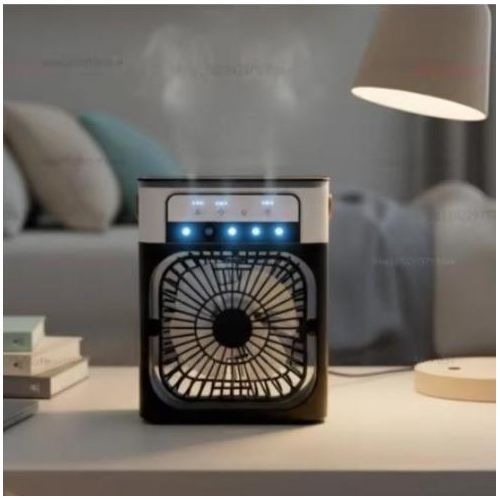 Ventilateur Climatiseur Portable Usb – Mini Air Cooler Avec Brumisateur, 3 Vitesses