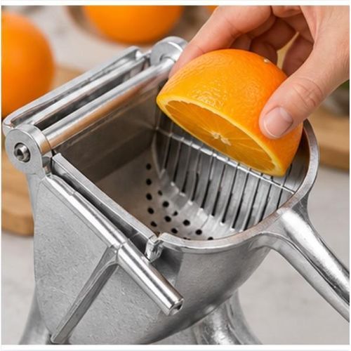 Presse-agrumes Manuel En Aluminium – Orange, Citron & Pamplemousse – 23 × 22 Cm