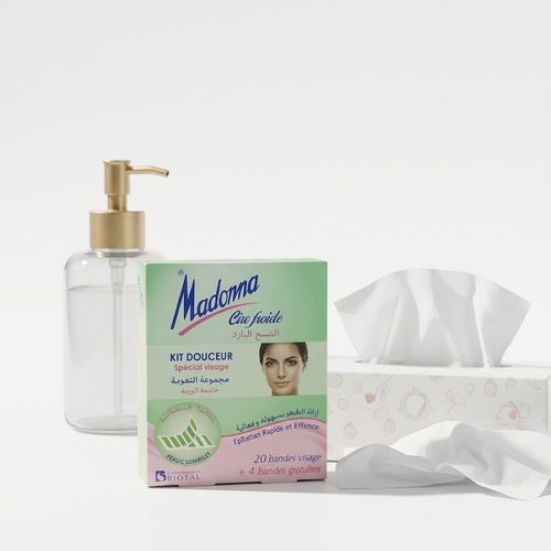 Bandes De Cire Froide - 20 Bandes Pour Visage Et Corps