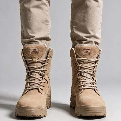 Bottines Tactiques Sahara Boots Beiges