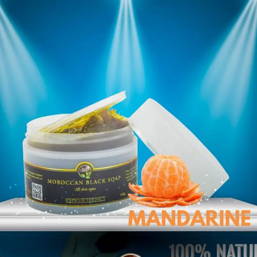 Savon Noir Marocain Bio Parfumé À Mandarine