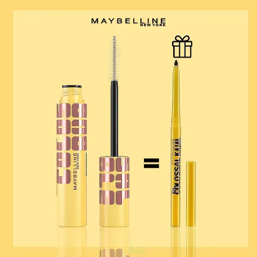 Colossal Bubble Mascara Black + Crayon The Colossal Kajal Black Offert