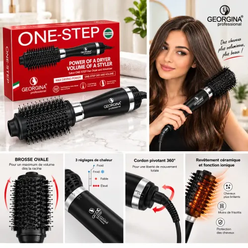 Brosse Soufflante 3-en-1 Ionique – Sèche, Lisse Et Volumise