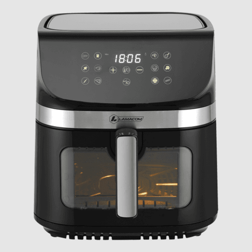Air Fryer Friteuse À Air Digitale 9 L – Cuisson Sans Huile, Écran Tactile Et Fenêtre De Visualisation