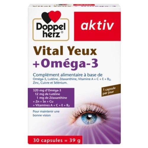 Doppelherz Aktiv Vital Yeux +oméga-3- 30 Capsules