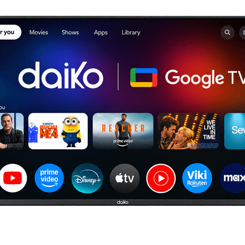 Tv Qled 50 Pouces 4k Google Tv 120hz Gaming – Daiko Qled50gu25dk