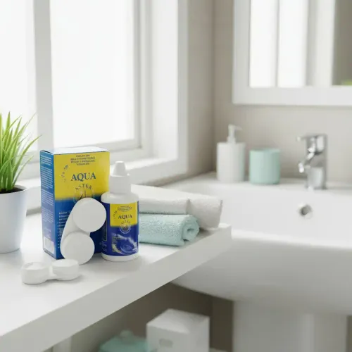 Solution D'entretien Pour Lentilles Souples Avec Étui Porte-lentilles