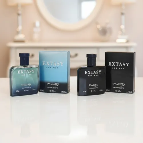 Pack 2 Eaux De Toilette Extasy For Men - Noir & Bleu