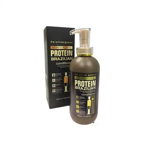 Keratine Queen Protein Brazilian Pack De Shampoing 800ml+ Conditioner Sans Sulfate 800ml