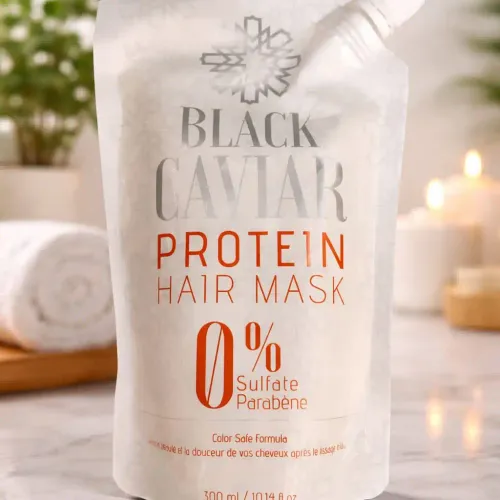 Masque Capillaire Protéine Black Caviar – Soin Réparateur Intensif
