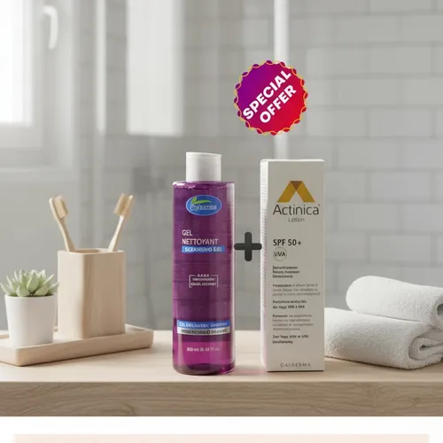 Pack Actinica Lotion Spf 50+ (80g) Et Gel Nettoyant Phytamine