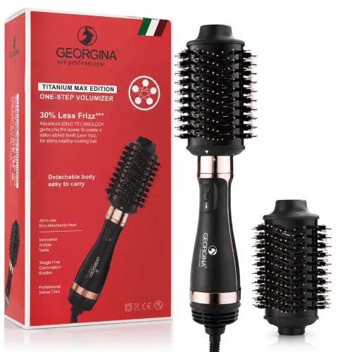 Brosse Soufflante Chauffante Georgina 2 En 1
