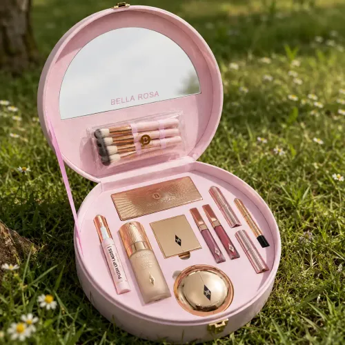 Coffret Maquillage Luxury Beauty Set – Kit Complet Visage, Lèvres & Yeux Avec Accessoires
