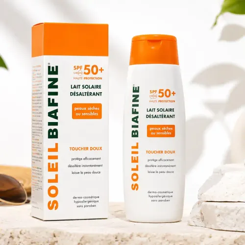 Soléil Biafine Lait Solaire Désaltérant Spf 50+ – Peaux Sèches Ou Sensibles