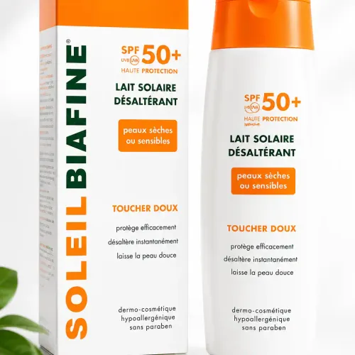 Soléil Biafine Lait Solaire Désaltérant Spf 50+ – Peaux Sèches Ou Sensibles