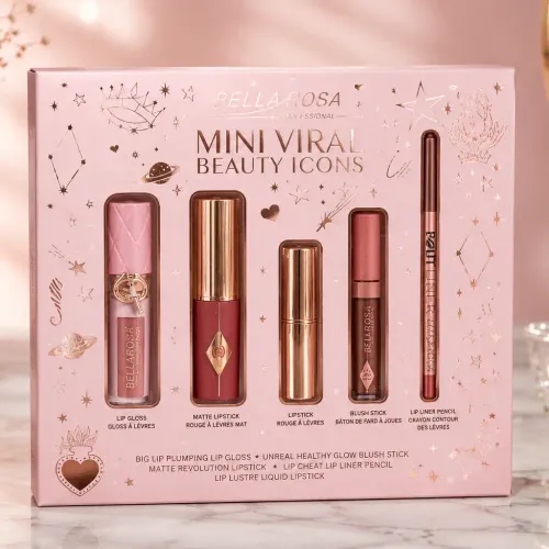 Bella Rosa Mini Viral Beauty Icons – Coffret Maquillage 5 Pièces