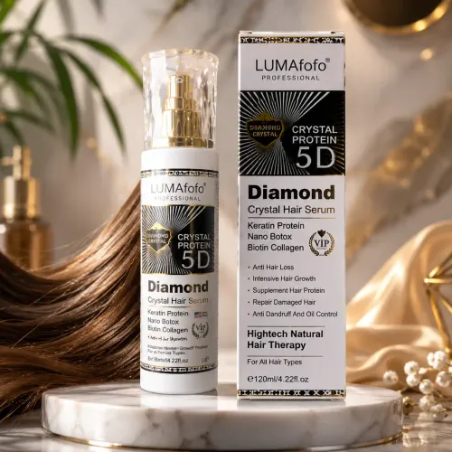 Lumafofo Diamond Crystal Hair Serum 5d 120 Ml – Sérum Capillaire À La Kératine & Biotine