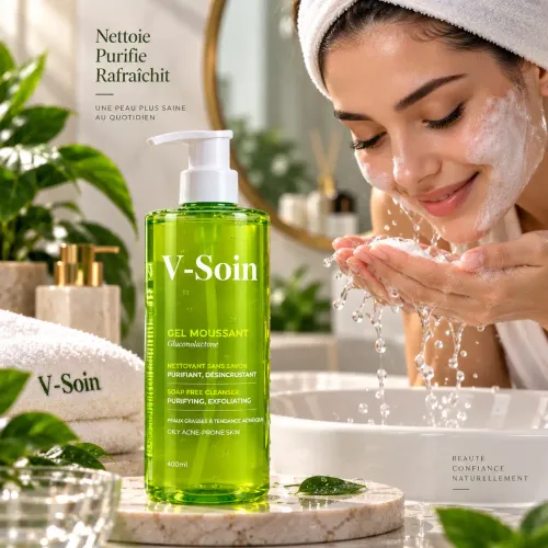 Gel Moussant Nettoyant Visage À La Gluconolactone