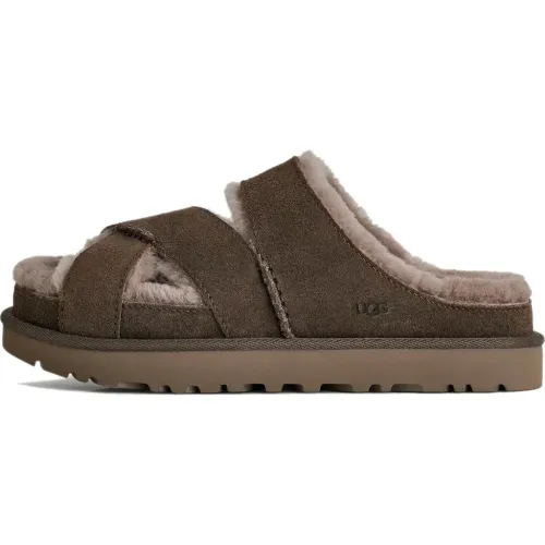 Greenport Cross Strap Slide Twinface Sheepskin