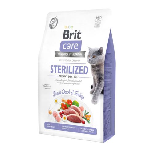 Brit Care Sterilized Weight Control – Croquettes Chat 2 Kg / 7 Kg