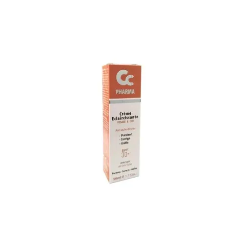 Cc Pharma Crème Éclaircissante Spf 30+ Visage & Cou