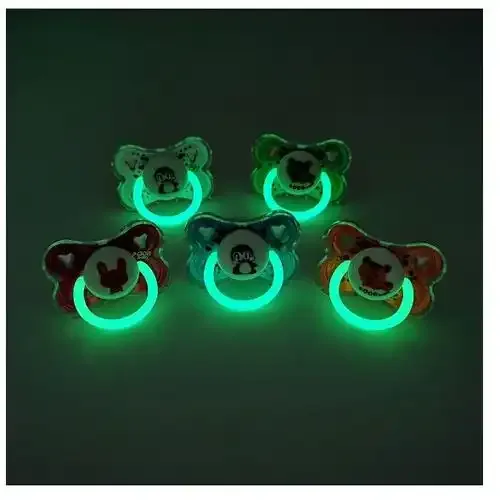 Sucette (orthodontique / Orthodontique Symétrique) En Forme De Papillon Glow In
