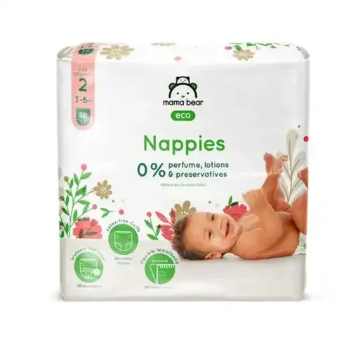 Couches Bébé Écologiques Ultra Absorbantes Taille 1 (2-4 Kg) 28 Couches