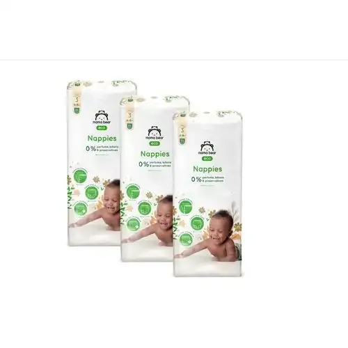 Couches Bébé Écologiques Ultra Absorbantes Taille 3 (4-8 Kg) 52 Couches
