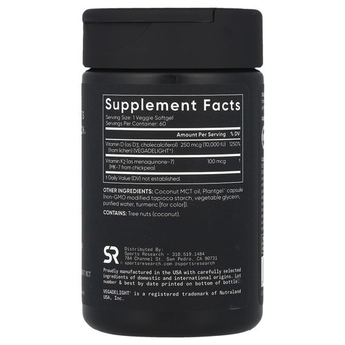Vitamine D3 10000 UI + K2 (MK-7) 100 g 