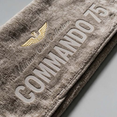 Serviette De Plage Militari Club Grise