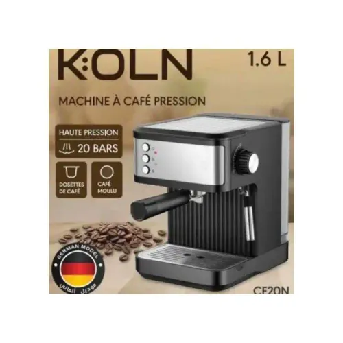 Machine À Café Expresso Koln Mk-818 1,8l Blanc Et Bois