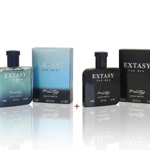 Pack 2 Eaux De Toilette Extasy For Men - Noir & Bleu