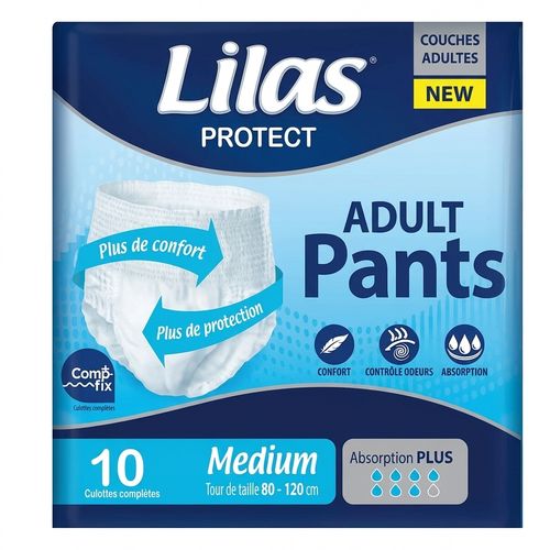 Couche Culotte Adulte Taille Medium 6x10 Unités