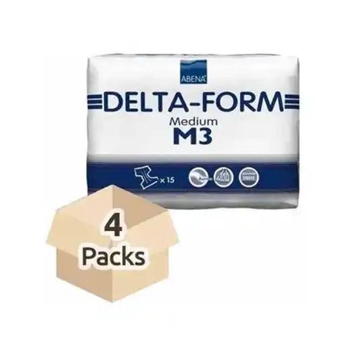 Couche Adulte - Delta Form M3 - Carton De 4 Paquets (60 Unités)