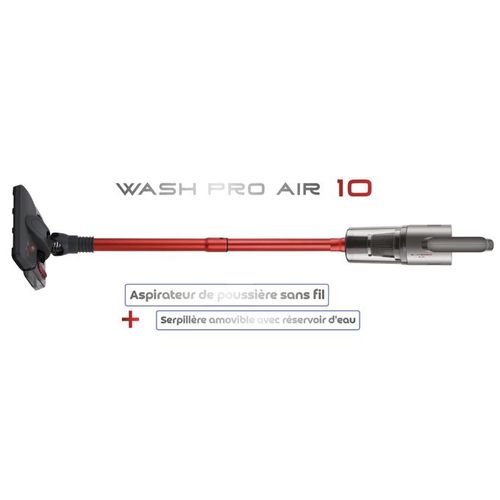 Wash Pro Air 10 : Aspirateur sans fil + Serpillère avec réservoir d'eau