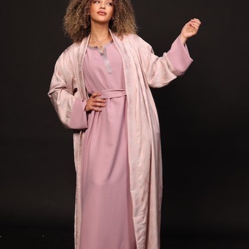 ENSEMBLE SULTANA - ROSE & GRIS