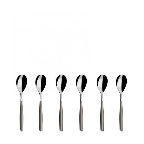 Glamour 6 Pcs Cuillères à Café Silver