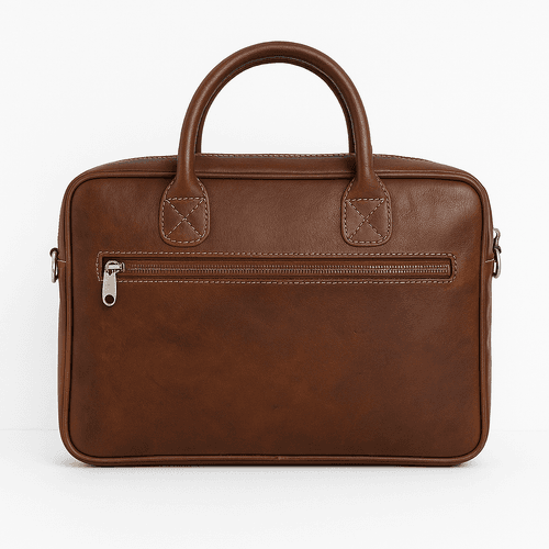 Handcrafted Dark Brown Leather Bag