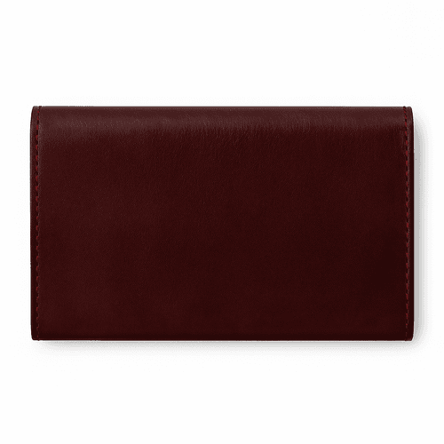 Dark Burgundy Moroccan Leather Wallet – Handmade Women’s Leather Purse